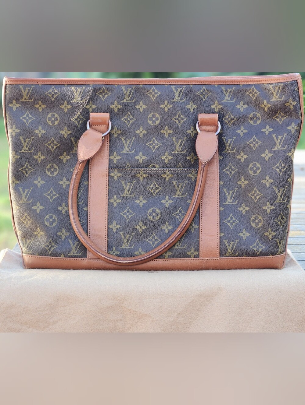 Vintage Louis Vuitton Monogram Sac Weekend PM Tote + COA & Dust Bag